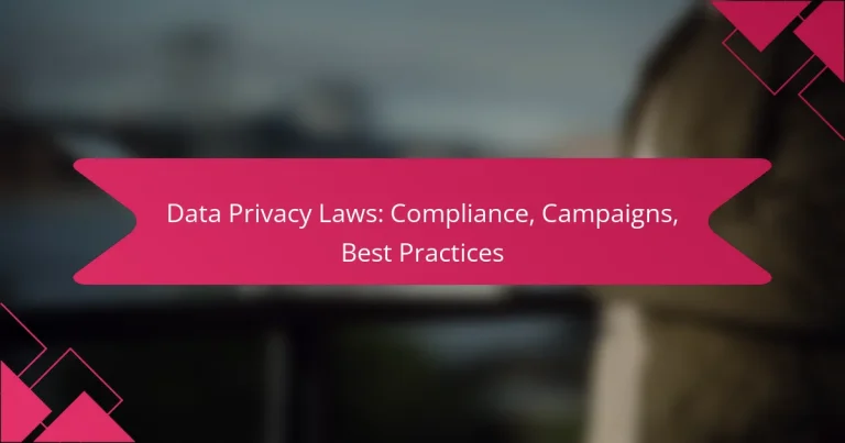 Data Privacy Laws: Compliance, Campaigns, Best Practices