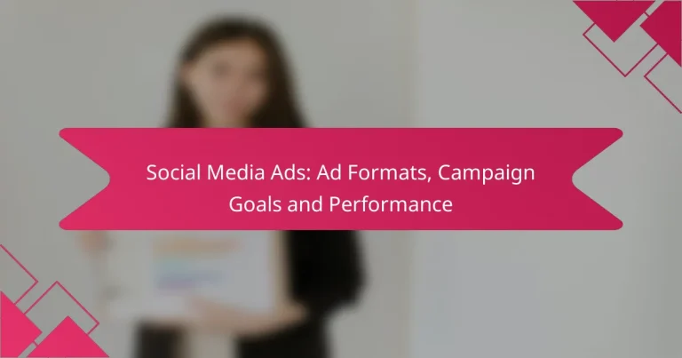 Social Media Ads: Ad Formats, Campaign Goals and Performance