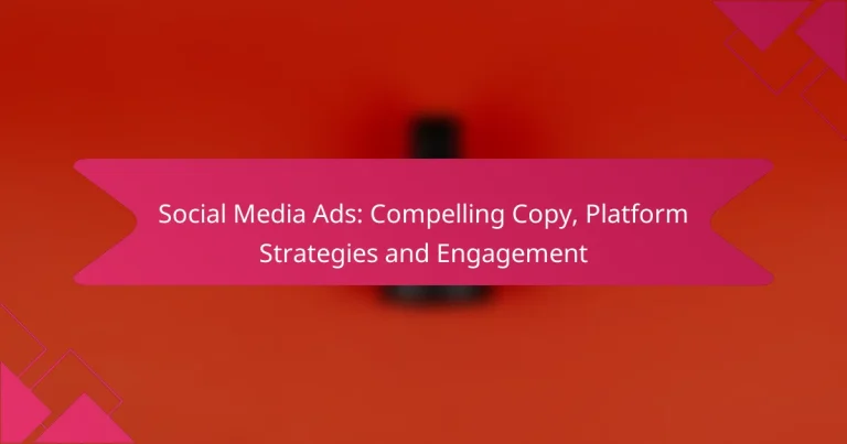 Social Media Ads: Compelling Copy, Platform Strategies and Engagement