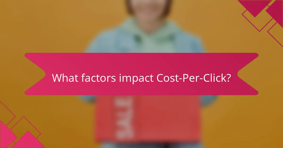 What factors impact Cost-Per-Click?